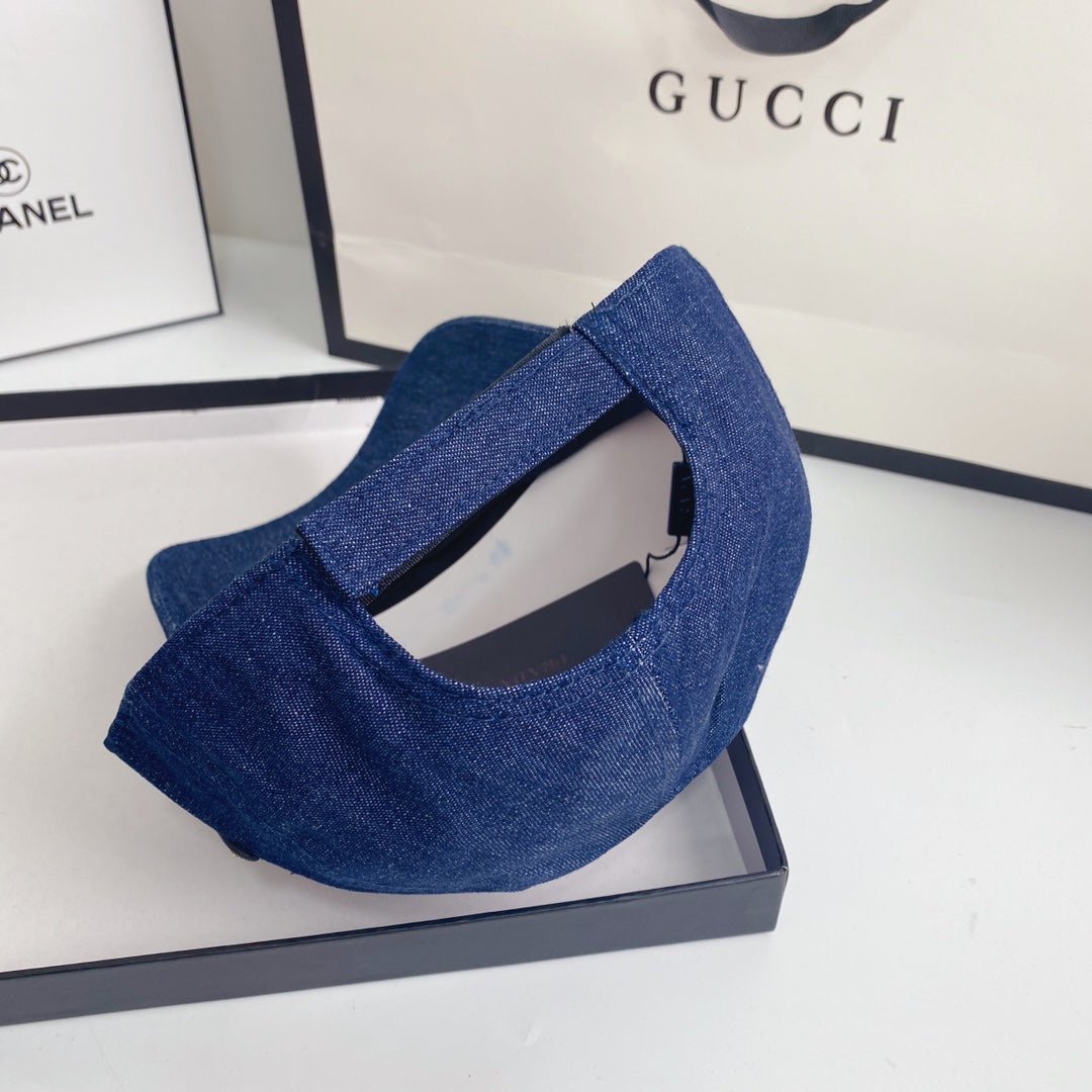 Prada Baseball Cap Dark Denim - Serene