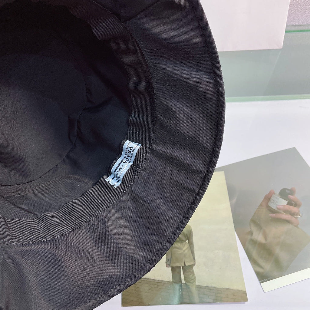 Prada Embroidered Bucket Hat | Luxury Designer Cotton Bucket Hat - Serene
