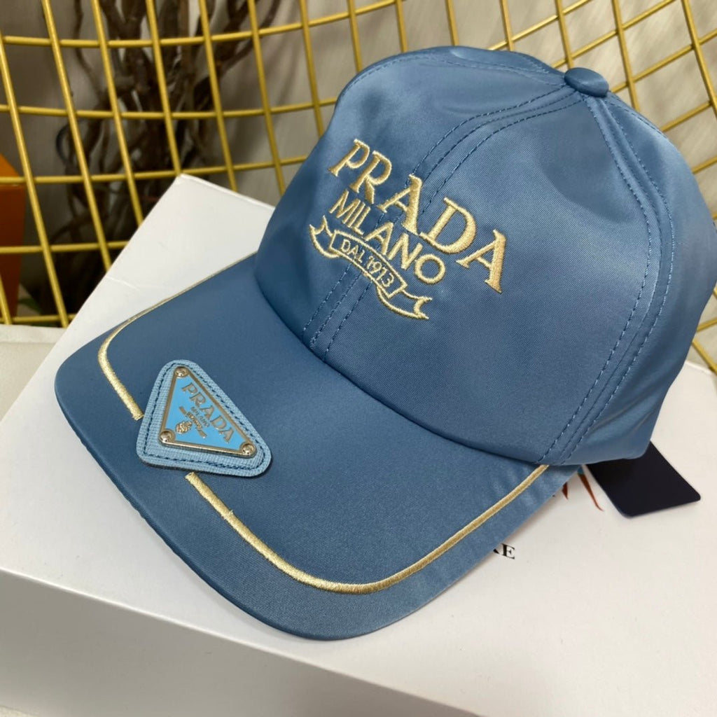 Prada Embroidered Logo Baseball Cap - Serene