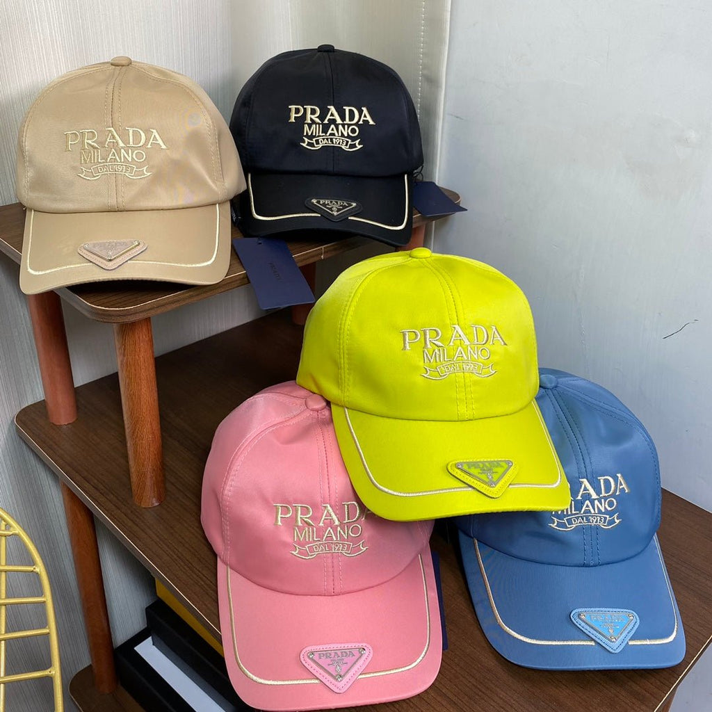 Prada Embroidered Logo Baseball Cap - Serene