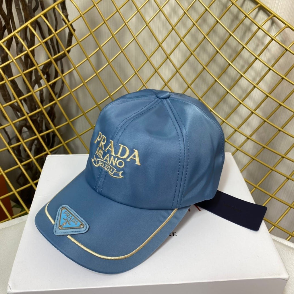 Prada Embroidered Logo Baseball Cap - Serene