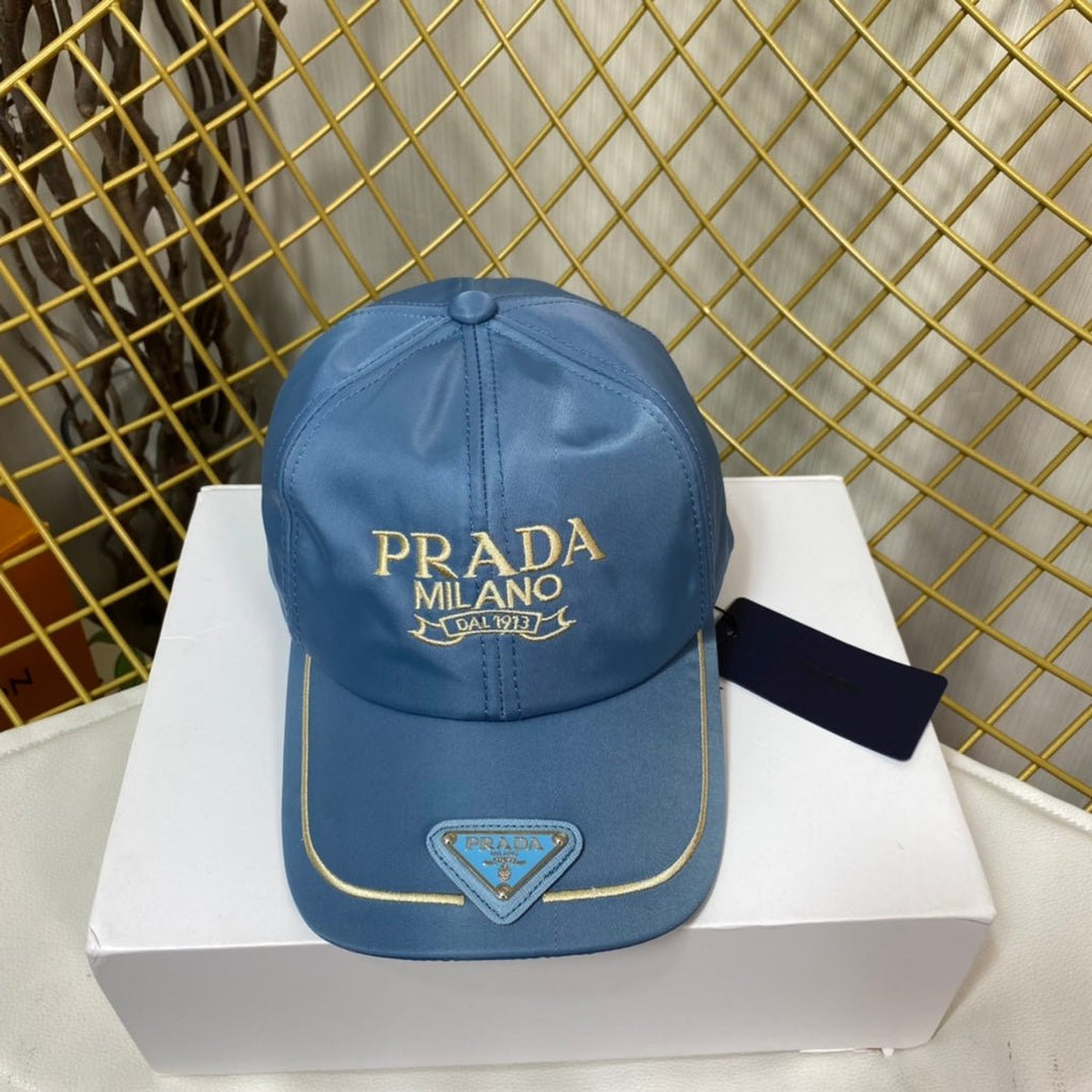 Prada Embroidered Logo Baseball Cap - Serene