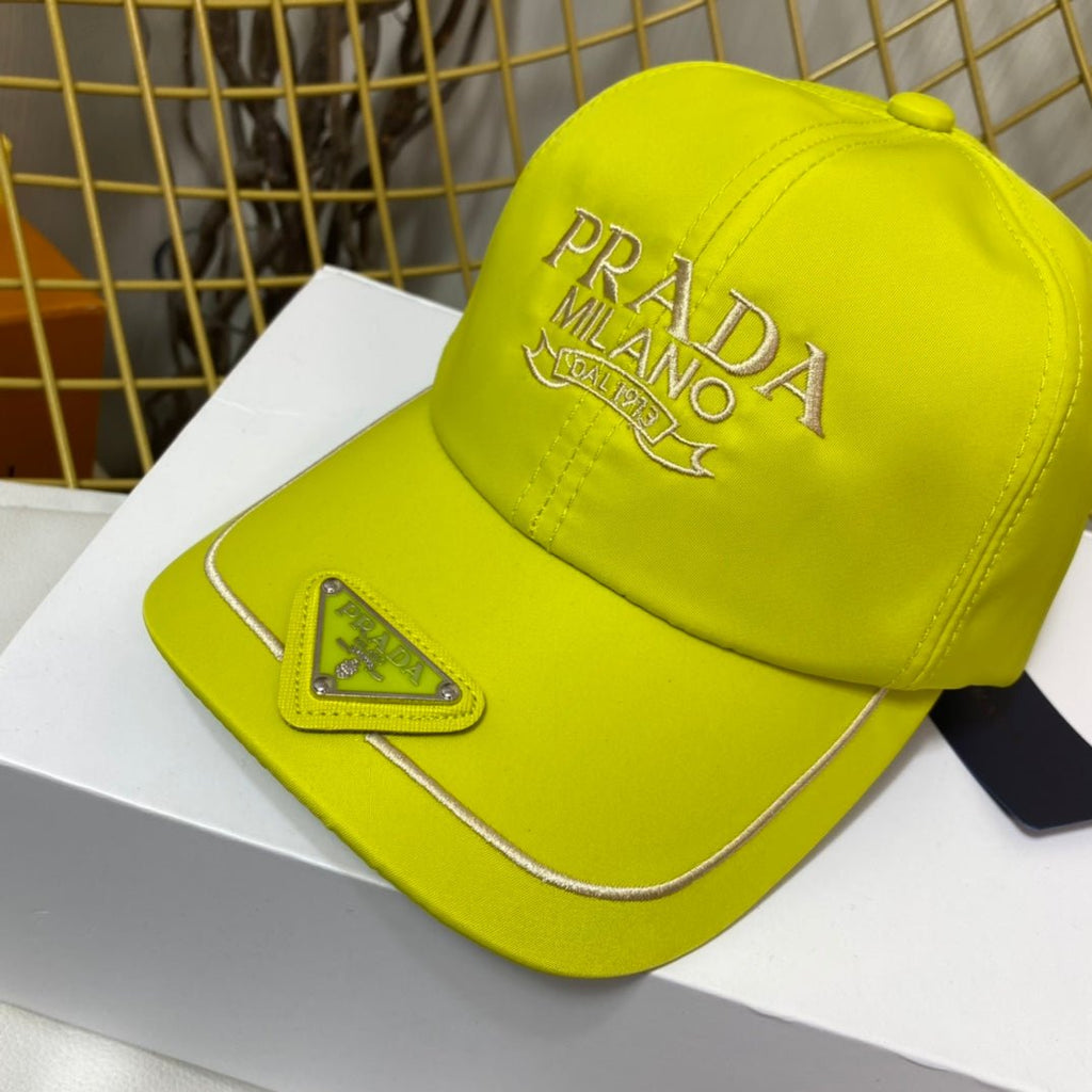 Prada Embroidered Logo Baseball Cap - Serene