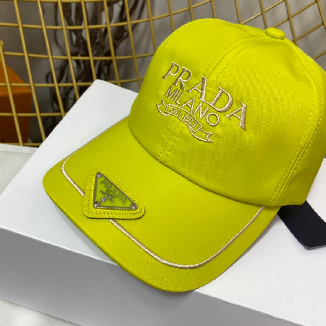 Prada Embroidered Logo Baseball Cap - Serene