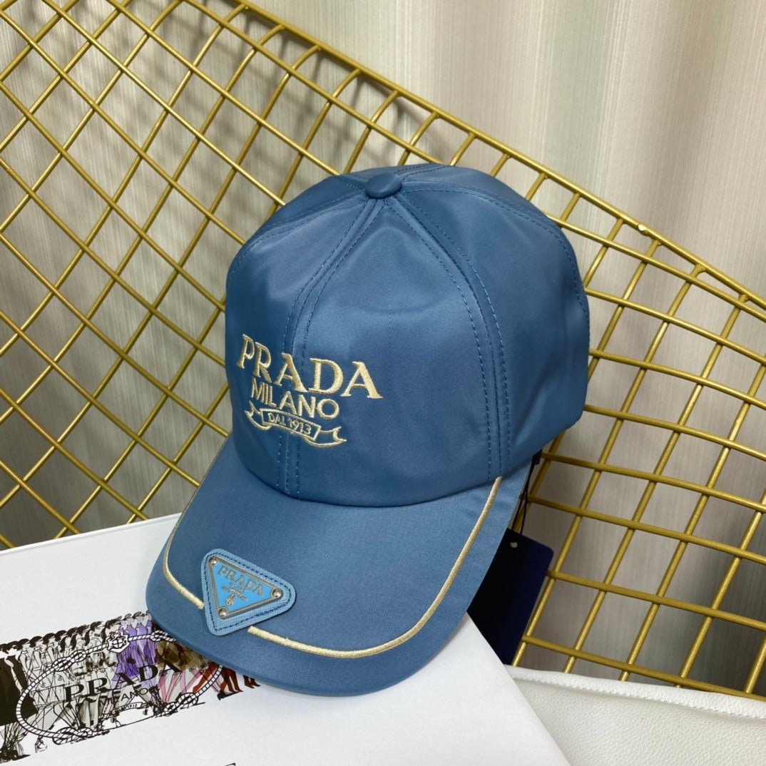 Prada Embroidered Logo Baseball Cap - Serene