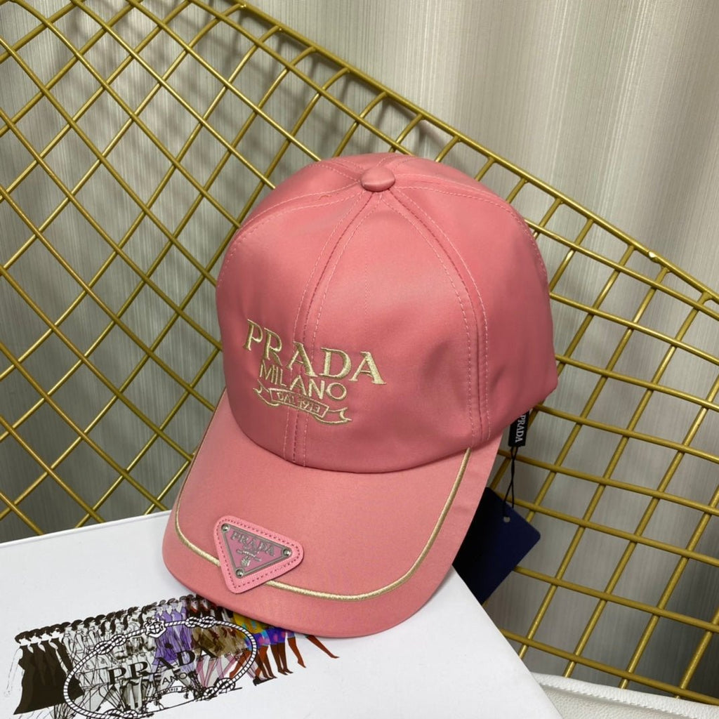 Prada Embroidered Logo Baseball Cap - Serene