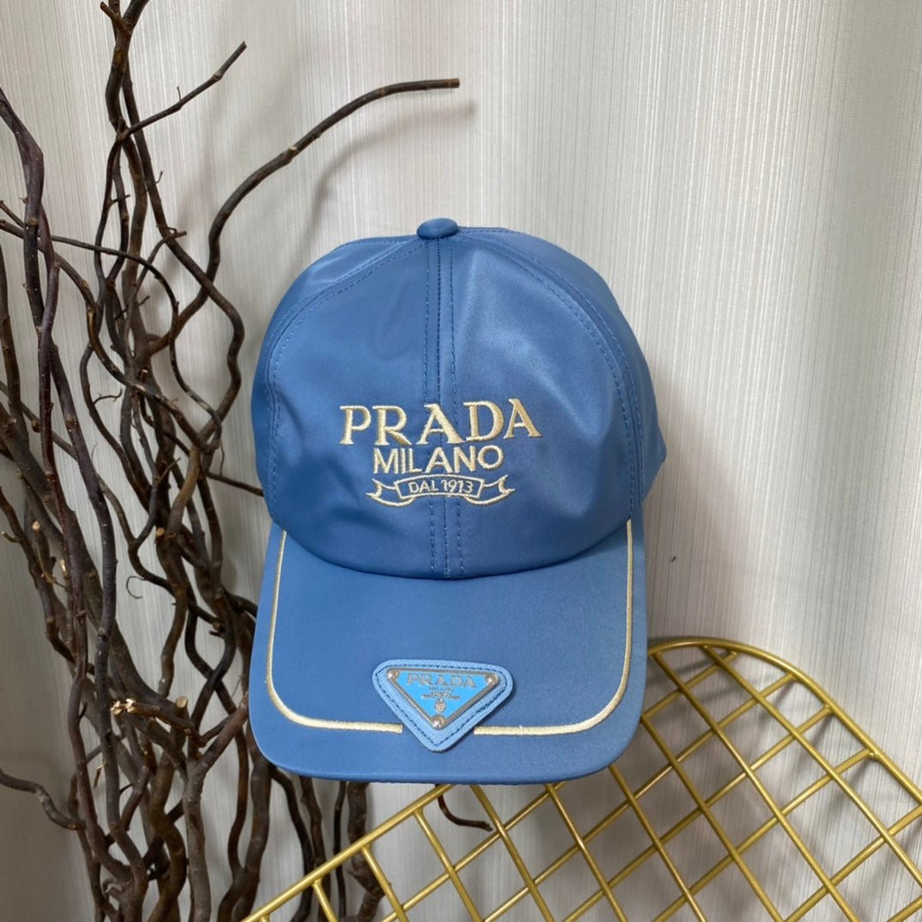 Prada Embroidered Logo Baseball Cap - Serene