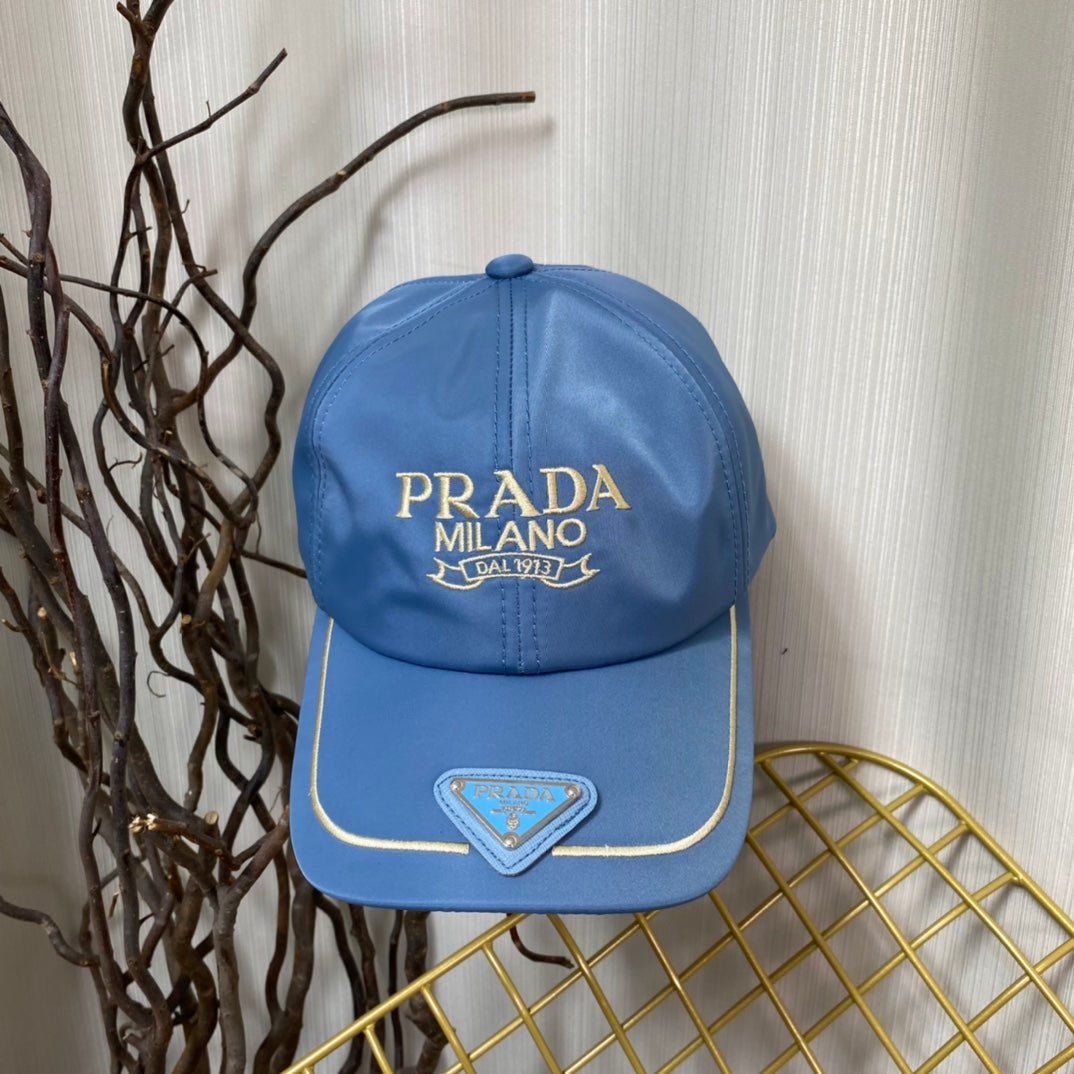 Prada Embroidered Logo Baseball Cap - Serene