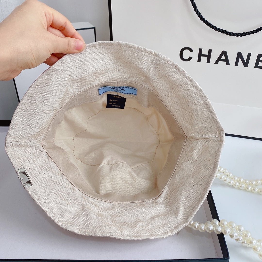 Prada Milano Drill Bucket Hat - Serene