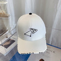 Prada Premium Cotton Embroidered Baseball Cap for Men & Women - Serene
