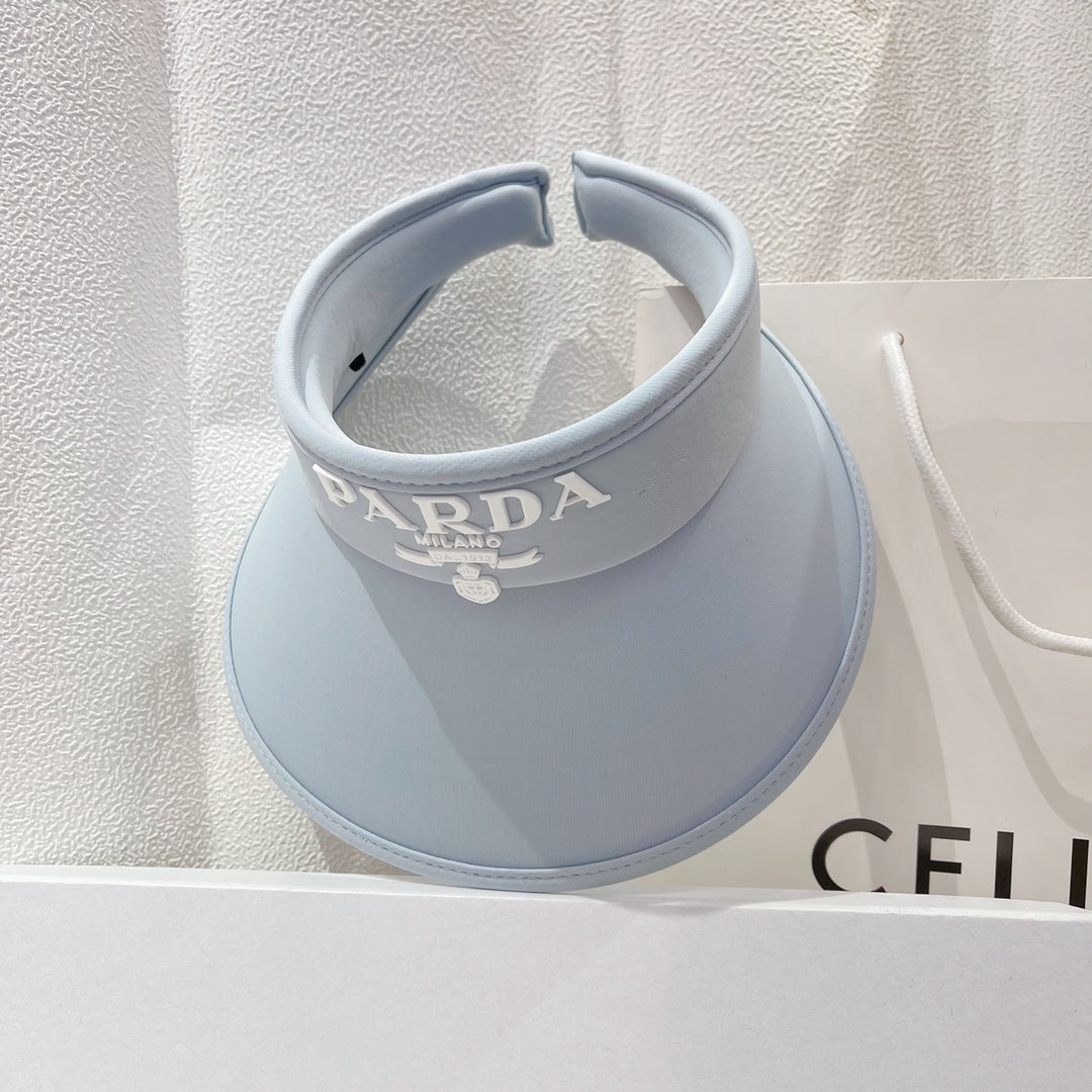 Prada Raffia Open-Top Sun Hat for Women | Luxury Beach Hat - Serene