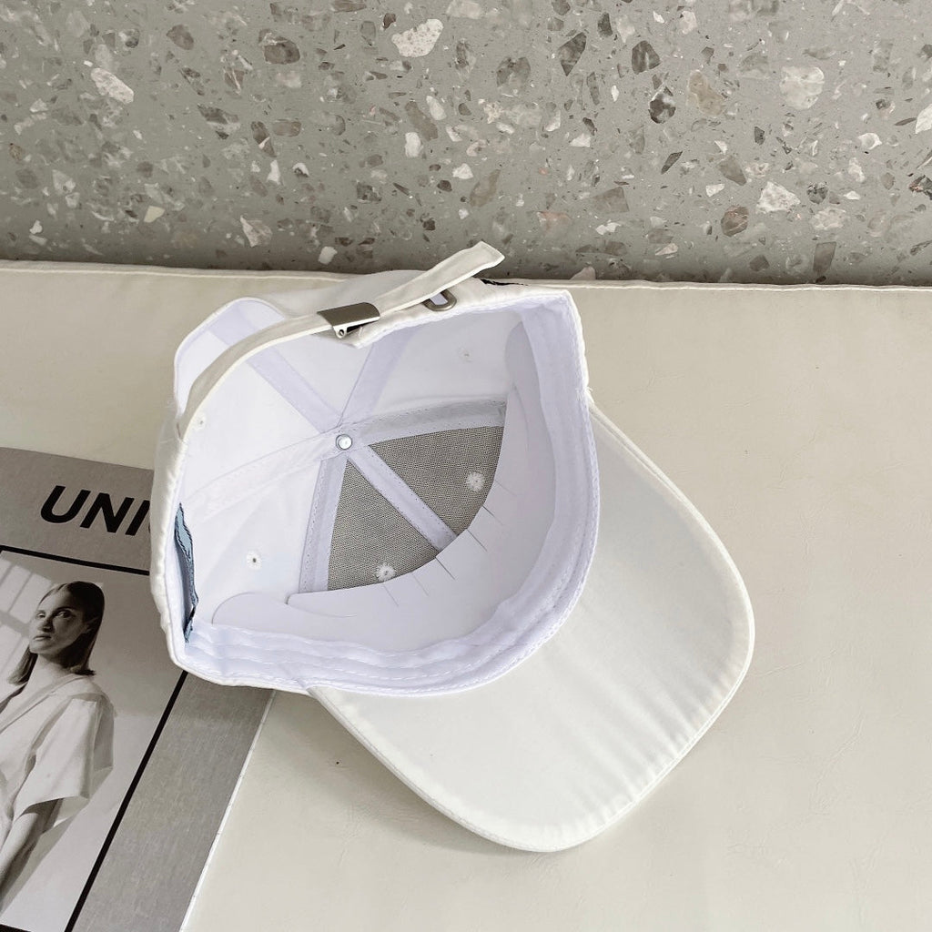Prada Triangle Logo Baseball Cap | Luxury Designer Cotton Hat - Serene