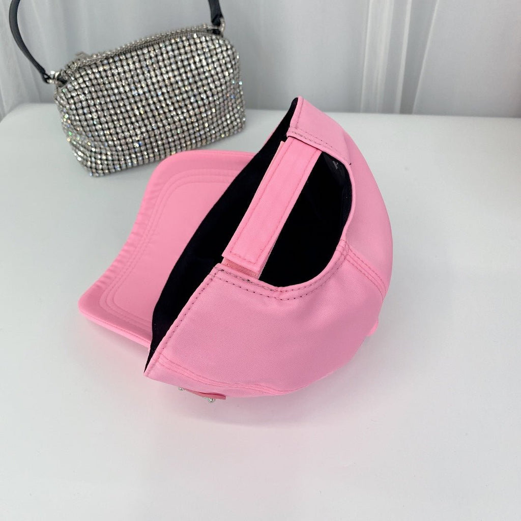 Prada Triangle Logo Baseball Cap | Luxury Designer Hat - Serene
