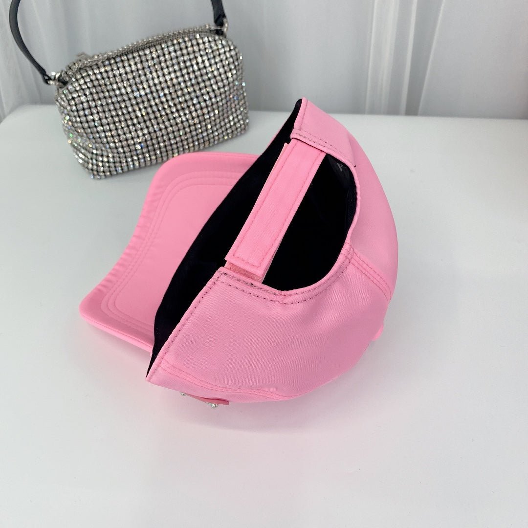 Prada Triangle Logo Baseball Cap | Luxury Designer Hat - Serene