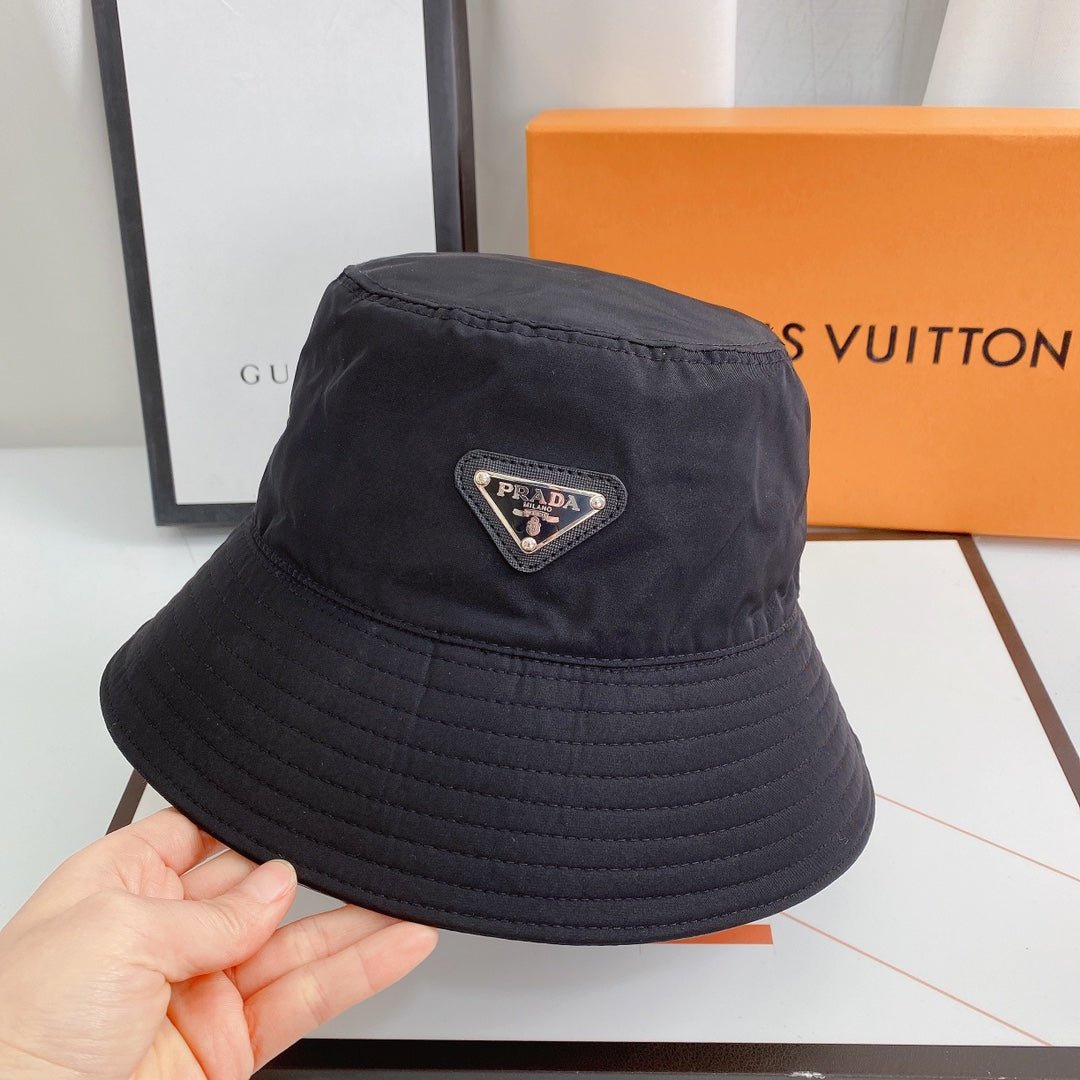 Prada Triangle Logo Quick-Drying Bucket Hat - Serene