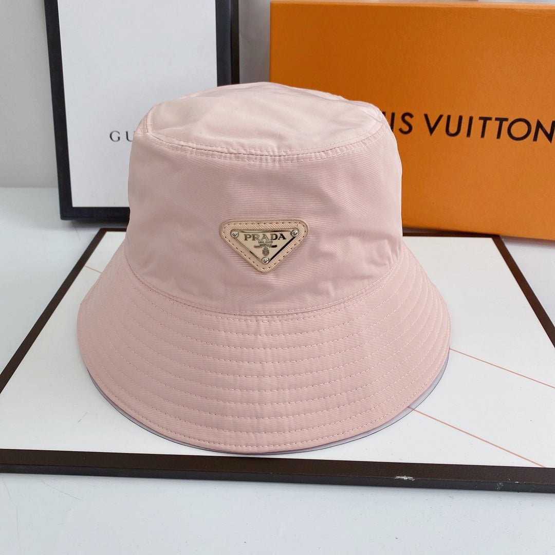 Prada Triangle Logo Quick-Drying Bucket Hat - Serene