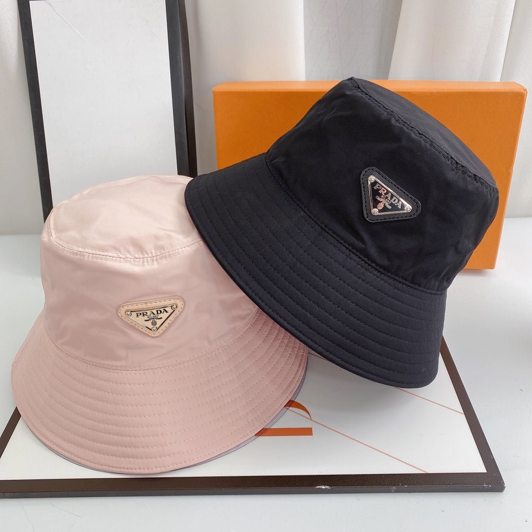 Prada Triangle Logo Quick-Drying Bucket Hat - Serene