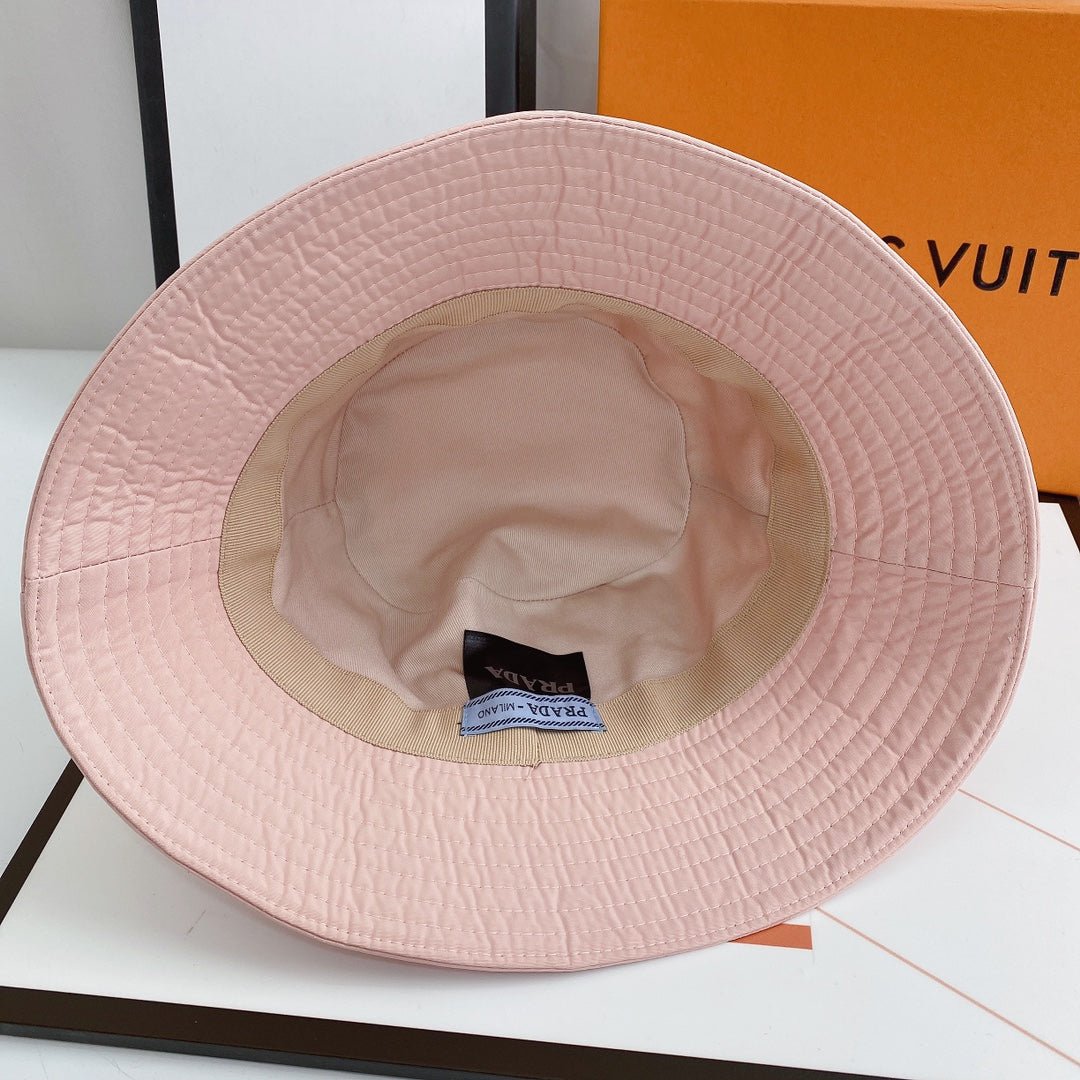 Prada Triangle Logo Quick-Drying Bucket Hat - Serene