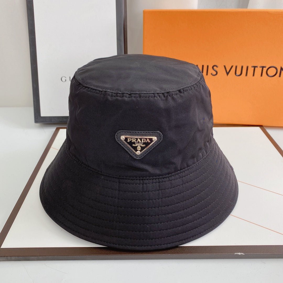 Prada Triangle Logo Quick-Drying Bucket Hat - Serene