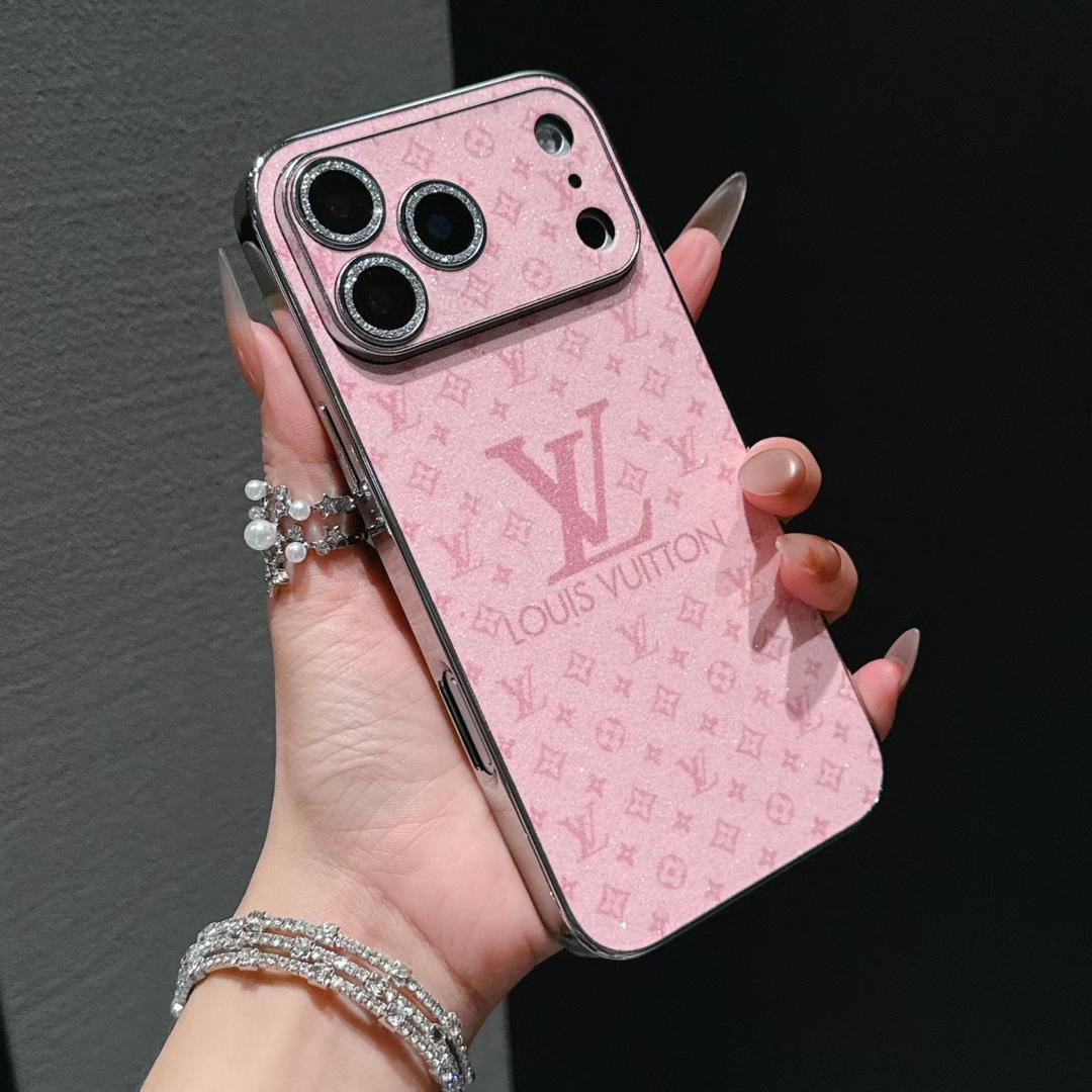 Shiny Louis Vuitton iPhone 18 Pro Case – Luxury Designer iPhone Case - Serene