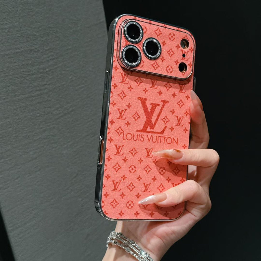 Shiny Louis Vuitton iPhone 18 Pro Case – Luxury Designer iPhone Case - Serene