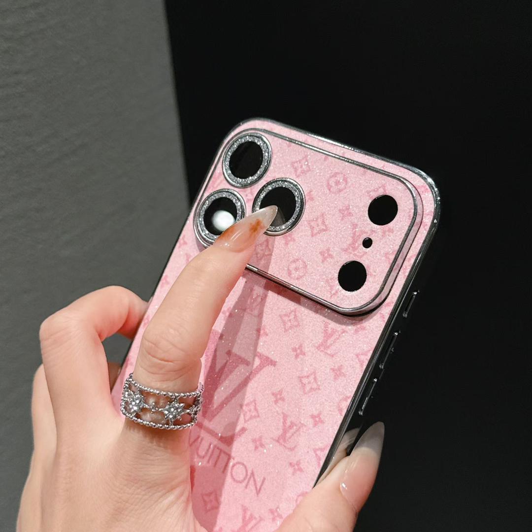 Shiny Louis Vuitton iPhone 18 Pro Case – Luxury Designer iPhone Case - Serene