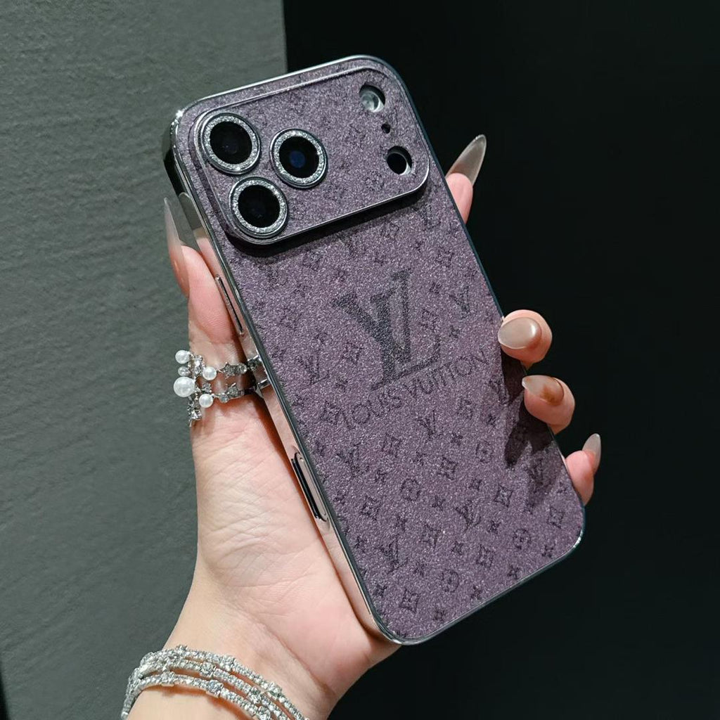 Shiny Louis Vuitton iPhone 18 Pro Case – Luxury Designer iPhone Case - Serene