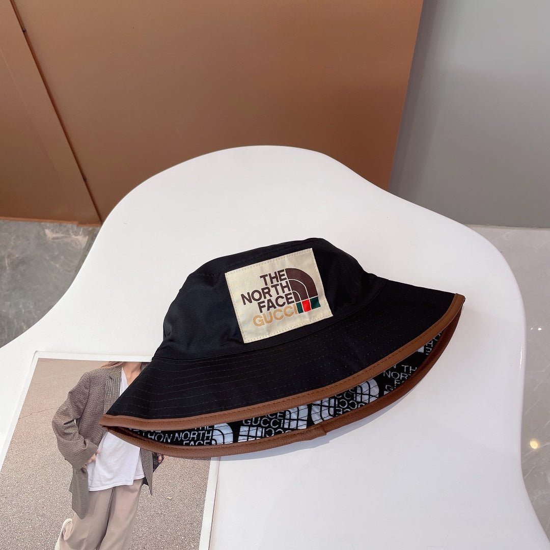 The North Face x Gucci Reversible Bucket Hat | Luxury Double-Sided Designer Hat - Serene
